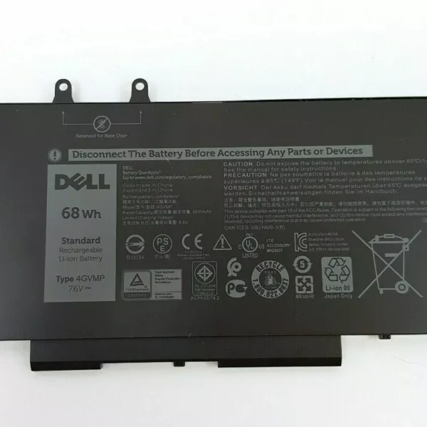 Baterias para portatil Dell 4GVMP