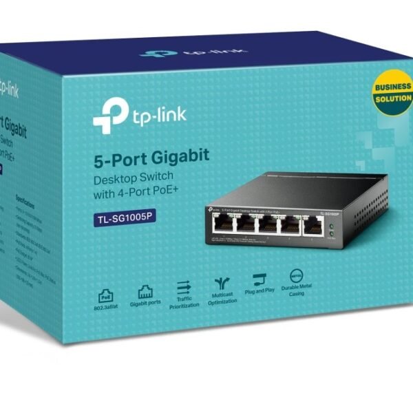 SWITCH TP-LINK TL-SG1005P 5 puertos POE +