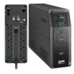 Unidad Back UPS PRO BR 1100 VA, 10 tomas de salida, 2 puertos USB de carga, AVR, interfaz LCD, LAM